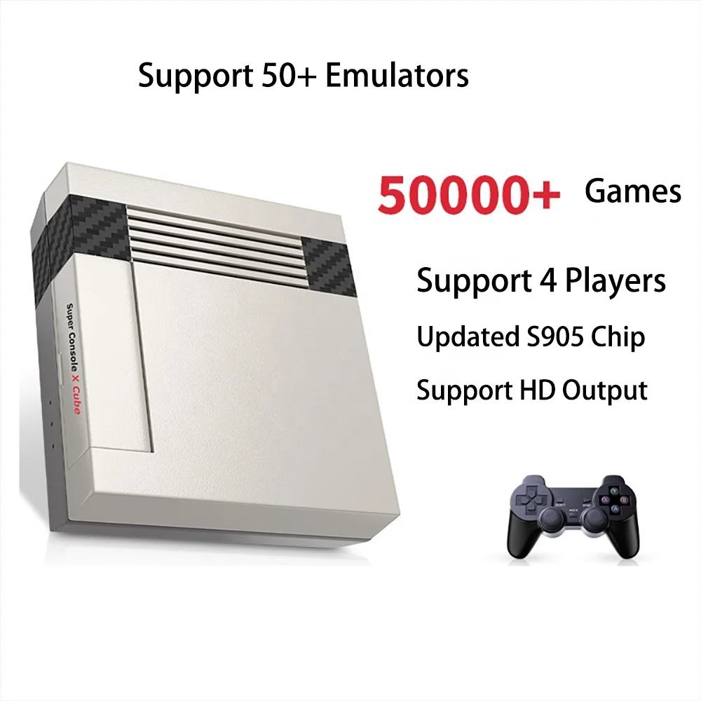 2022 Cheap Newest Super Console X Cube 64GB/128/256GB TF Card 33000+/50000 Classic Games Video Game Console