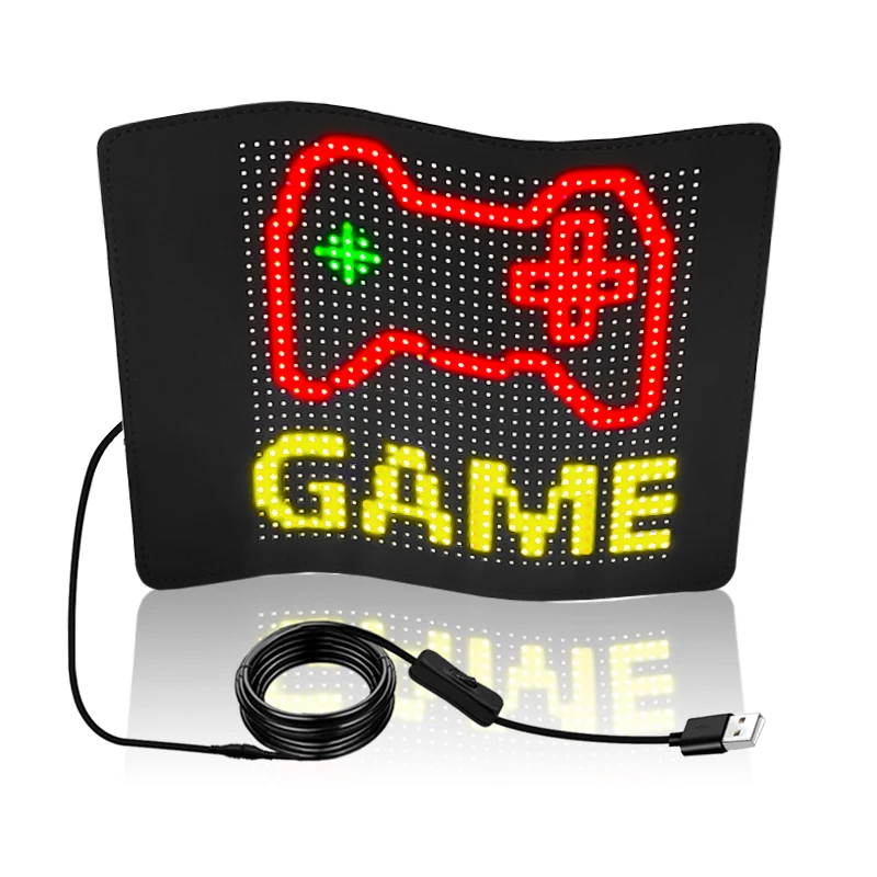 Rear Window Digital Color Screen LED Sign Emotion  Animations Car Display LED for Advertising