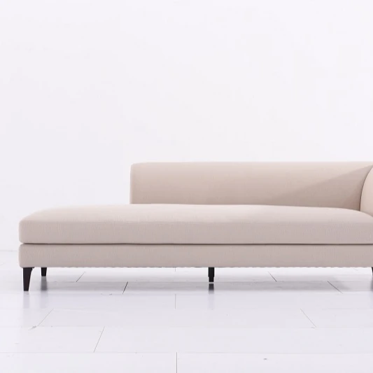 modern  living room furniture sofa armless pink chair fabric sofa