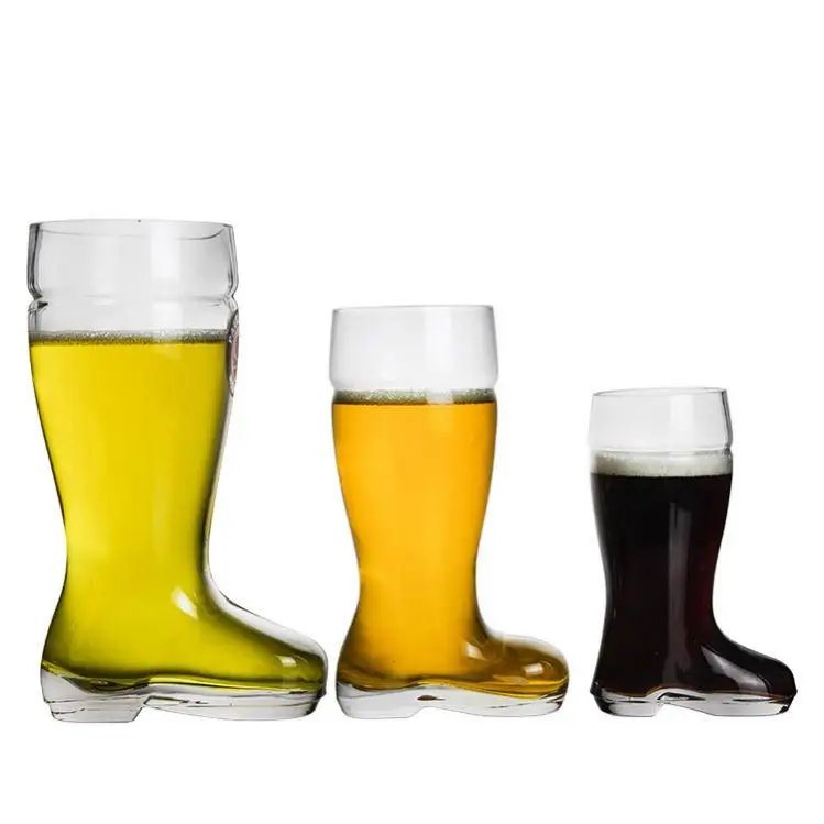 1 Liter Glass Das Boot Shape  Glass Beer Mug Drinking Glasses cups beer bottle beer glass bottle with swing
