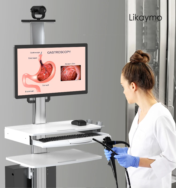 Endoscope Stand Hospital Trolley Cart For Medical Device Hospital Furniture Endoscope Trolley