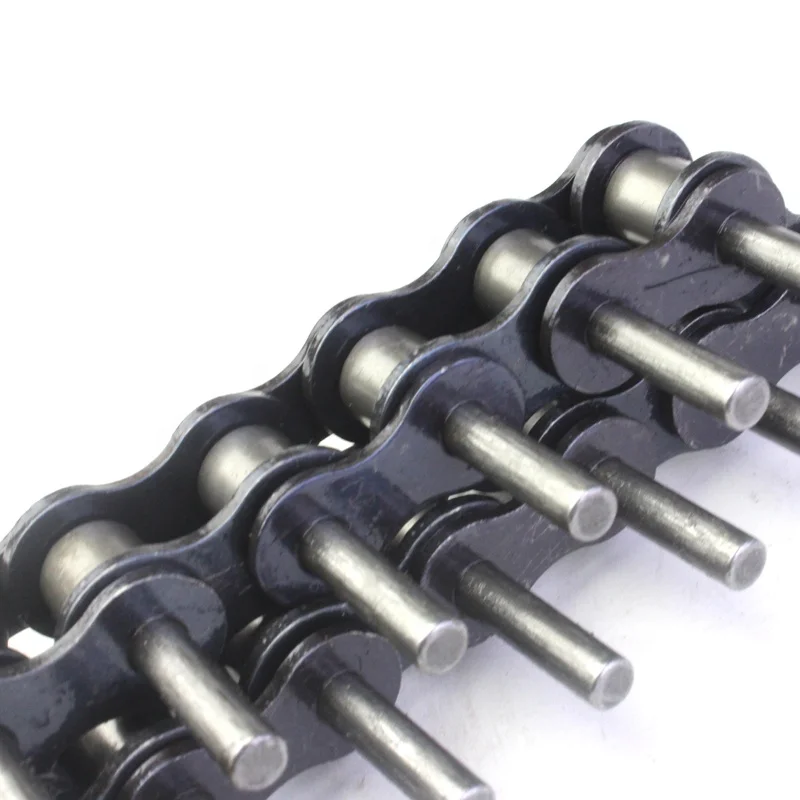 Roller Chain Assembly Machine Steel Simplex Series Roller Conveyor Chain Extended Pin Attachment Chains
