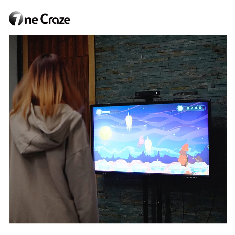 Commercial Interactive Projector Trampoline Sport in Kid-Friendly Restaurant