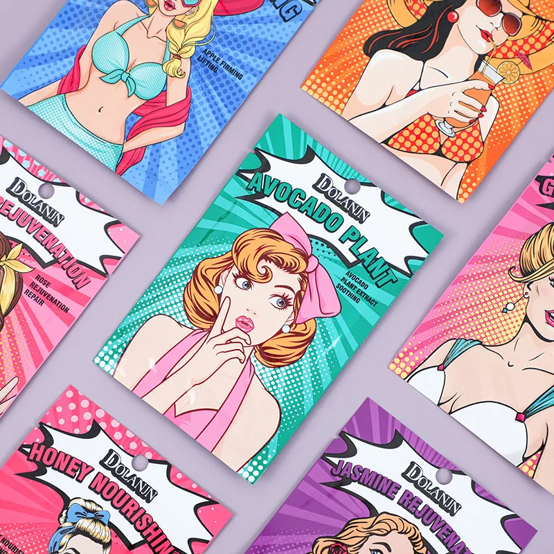 Wholesale Cosmetic Deep Hydration Masque Moisturizer Cartoon Girl Facial Masks Skin Care Korean Face Sheet Mask