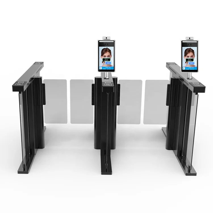 Speed Gate Turnstile Barrier Gate with Facial Recognition and NFC Access Turnstile for Gyms and Hotels