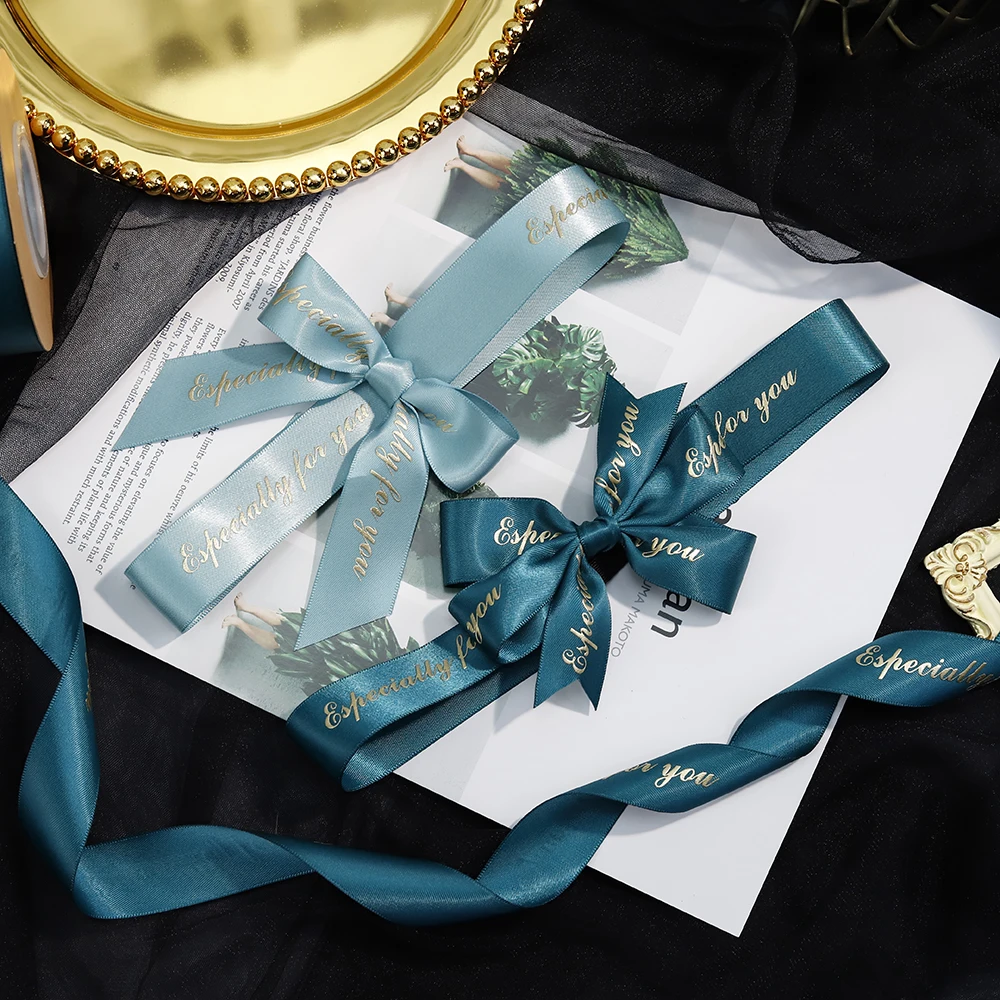 Holiday Custom Elastic Gift Box packaging Bow Ribbon