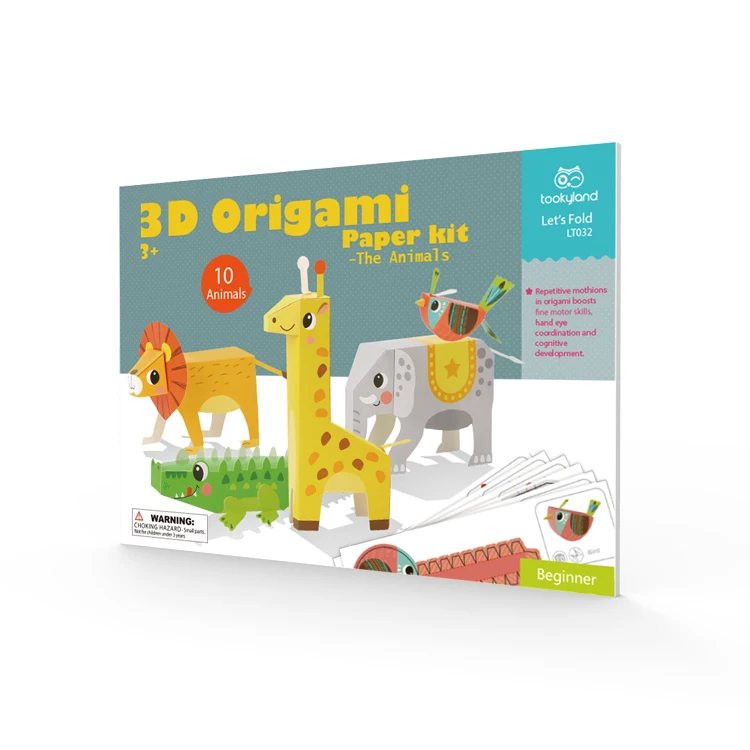  Набор для рукоделия 3d из бумаги оригами детей координация рук и глаз когнитивное