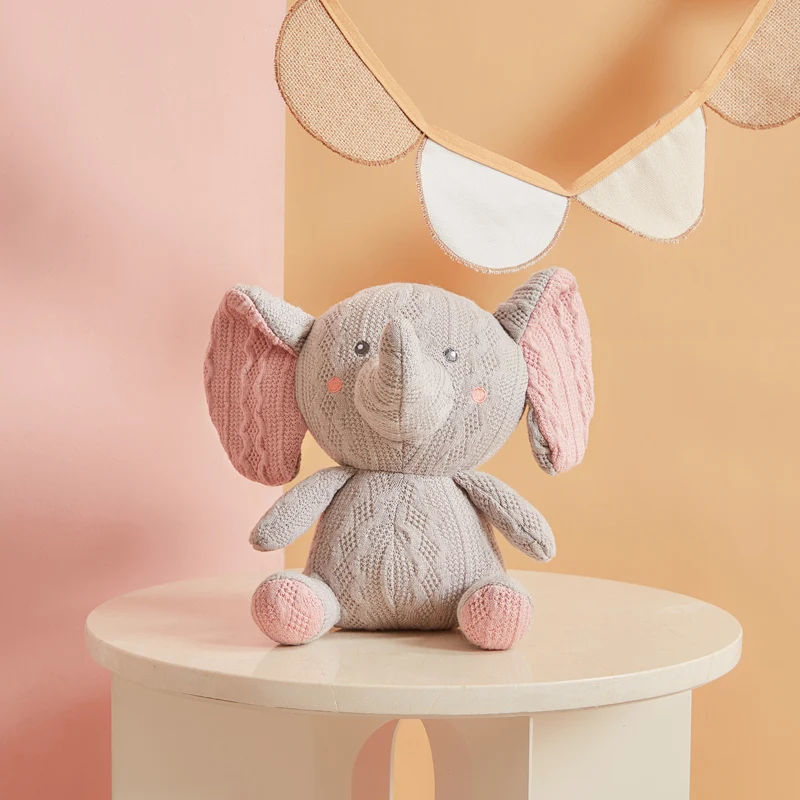 Soft Cute Stuffed Animals Doll Toy Gifts Dinosaur Rabbit Koala Pig Elephant Pillows Cushion for Baby