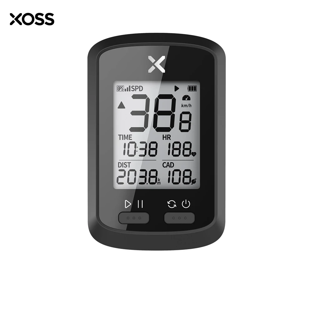 
XOSS G+ ANT+ With Heart rate and cadence sensors Wireless GPS Speedometer Waterproof IPX7 Bike Computer 