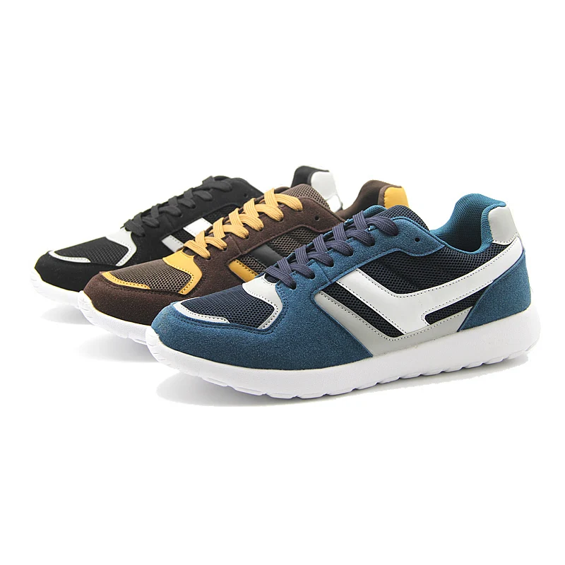 2023 New oem customized pu faux suede brown sport shoes sneakers for men scarpe per uomo