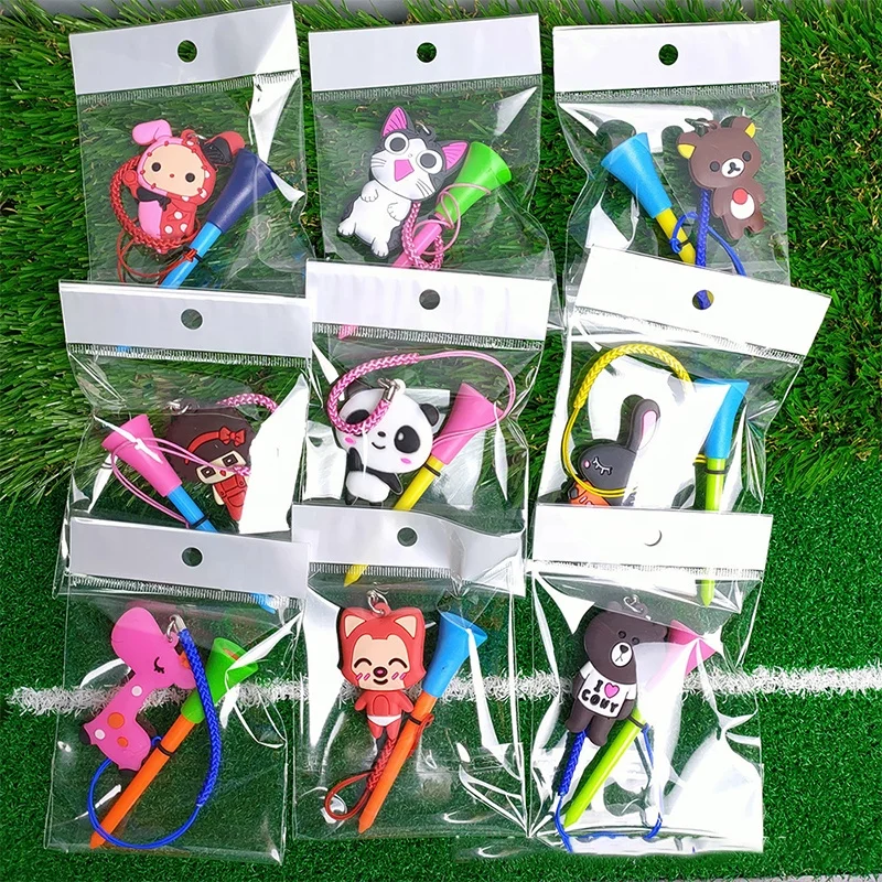 HOW TRUE Wholesale Multiple Colors Rubber Cushion Top Golf Tee Reduce Friction and Side Spin Plastic Golf Practice Tees