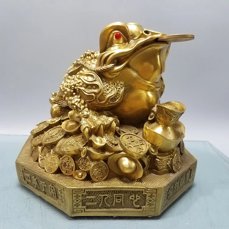
Wholesale Money Frog Feng Shui Animal Copper Statueslucky Frog And Copper Toad For Business Gift 