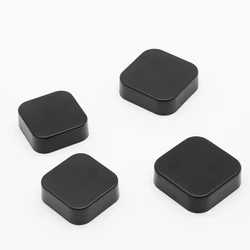 plastic child resistant square matte black lid for 5ml 9ml glass childproof square black concentrate jar