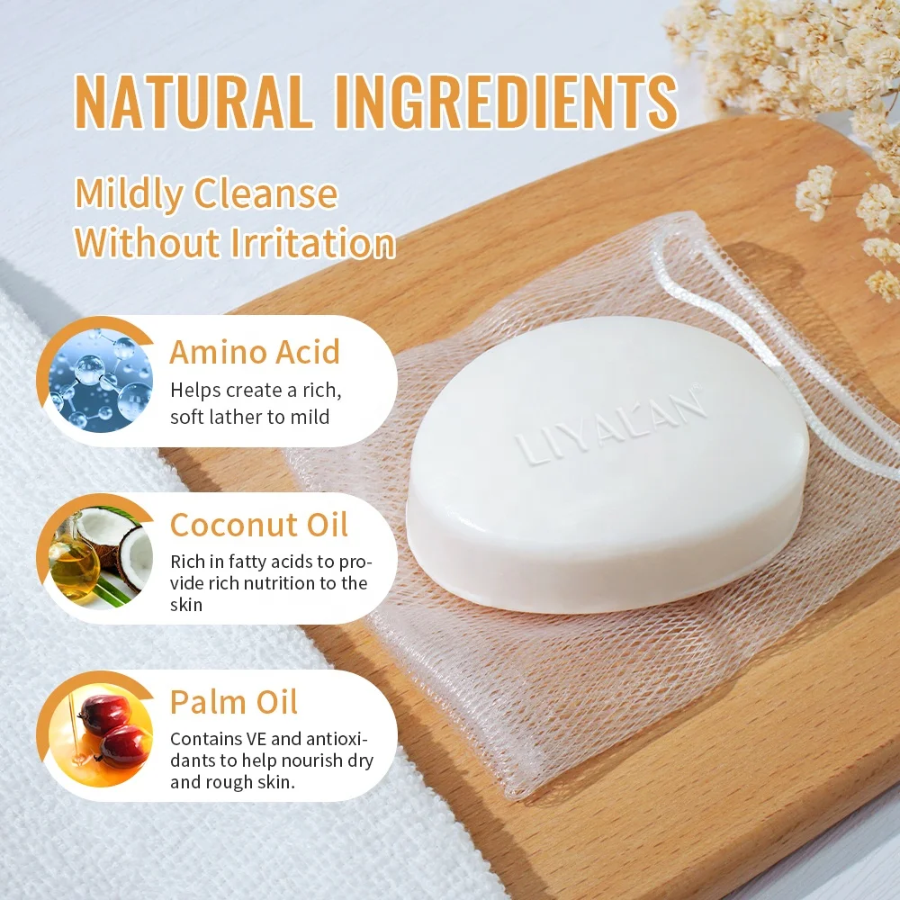 Wholesale Beauty Unisex Gentle Cleansing Skin Moisturizing Bathing Glycerin Soap Base Bar Soap