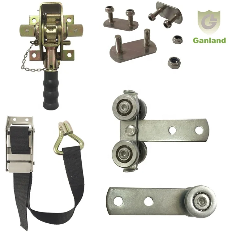 Truck Trailer Ratchet Tensioner Steel Wheel Rollers Side Curtain Accessories