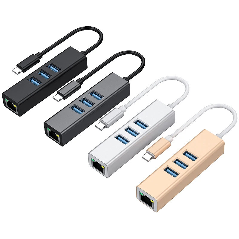 4 порта интернет 1000M LAN USB 3 0 концентратор для Macbook ПК ноутбука iPad