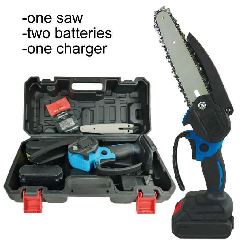 Portable Handheld Electric Tree Cutting Cordless Chain Saw Battery Mini Chainsaw Electrical For Wood