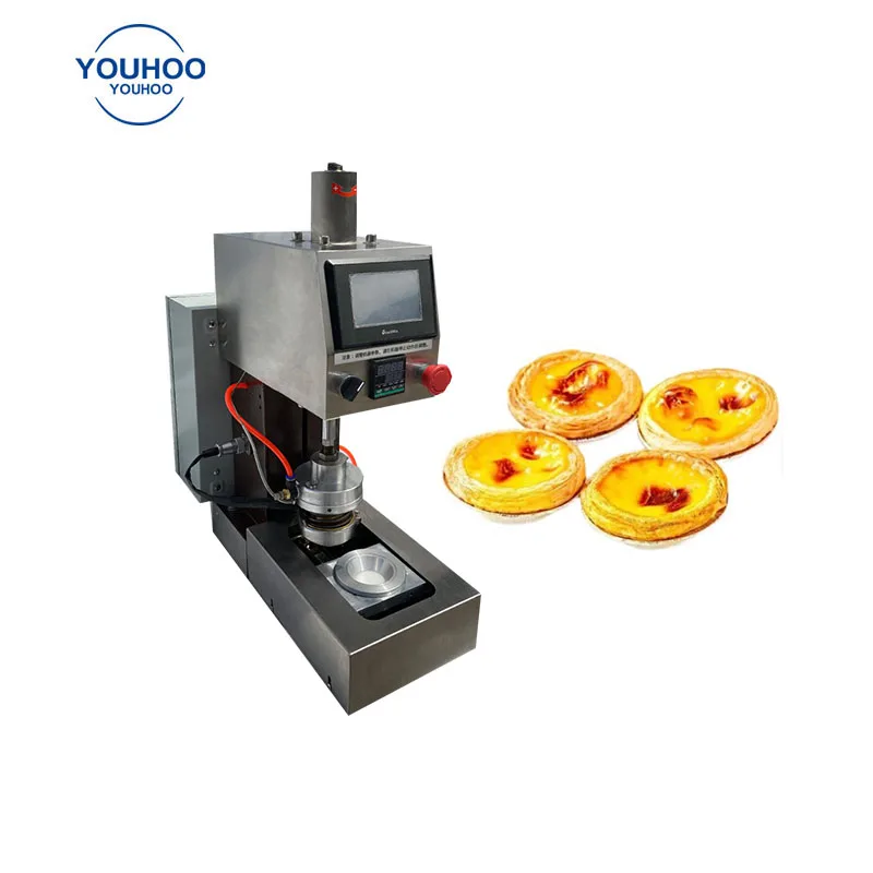 Mini biscuit waffle crust egg tart production line egg tart skin forming machine of tartlet wrapper
