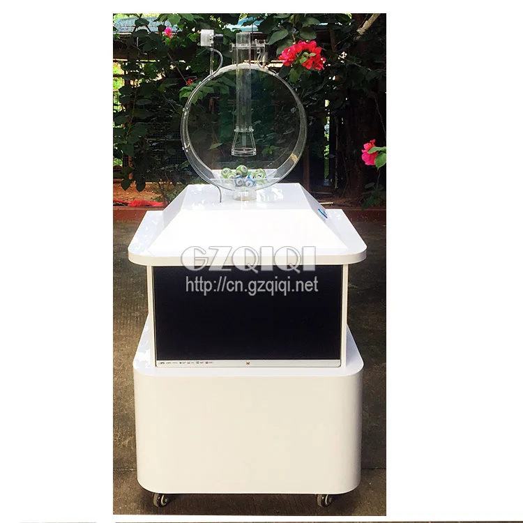 Popular lottery machine working by air blowing for lottery machine games and bingo machine games