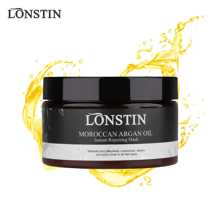 Lonstin Professional Hair Care Treatment Hydrating Argan Oil Protein Repairing Morocco Hair Mask For Hair