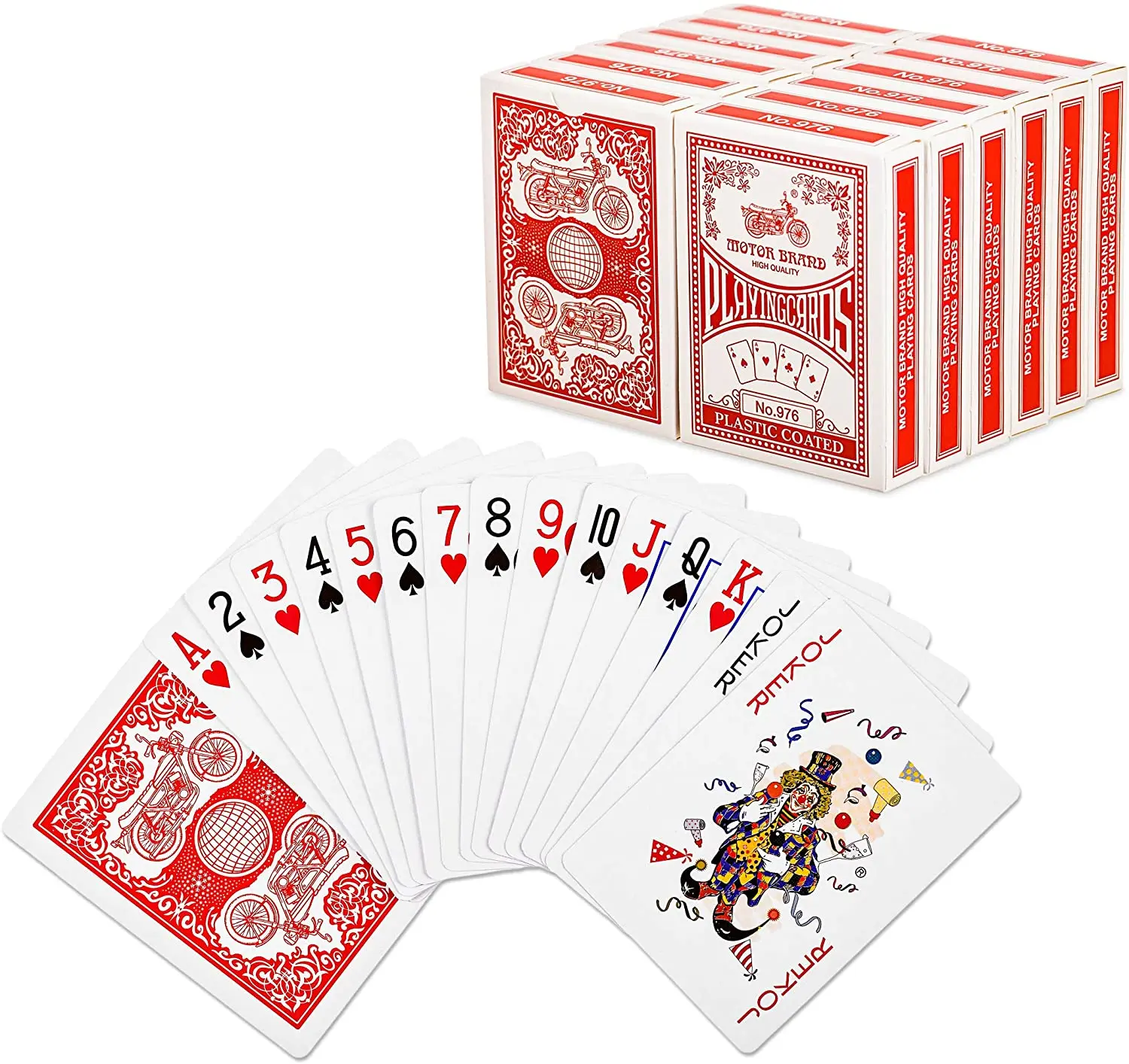 Hot Selling Whosale Custom Leisure and Relaxation Red 54Cards Set Poker Paper Playing Card With Paper Box