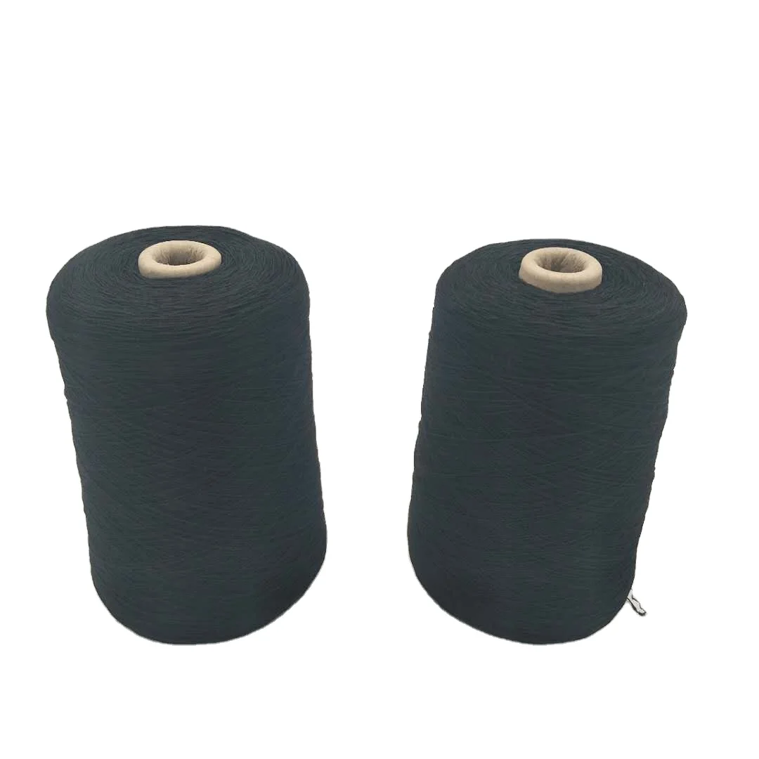 China Manufacturer elastic and popular 90#/75/75 polyester DTY rubber covered yarn for  knitting