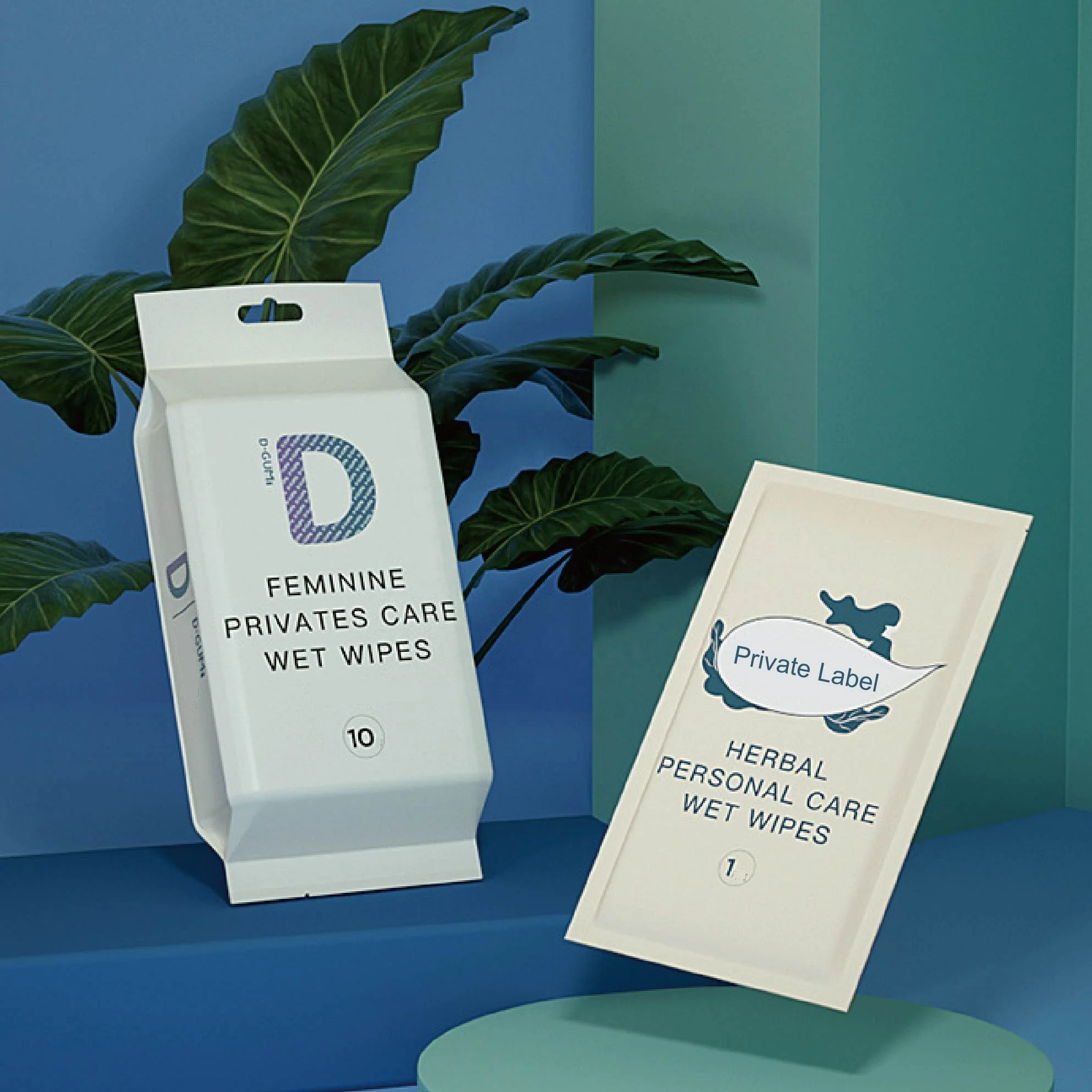 Vendingn Private Female Plastic Packaging For Wet Wash Ph Balanced Intimate Customized Vending Machine Feminine Wipes