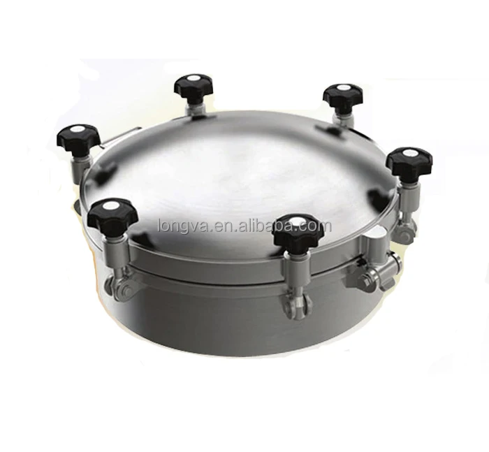 sanitary stainless steel circular type manhole cover with pressure