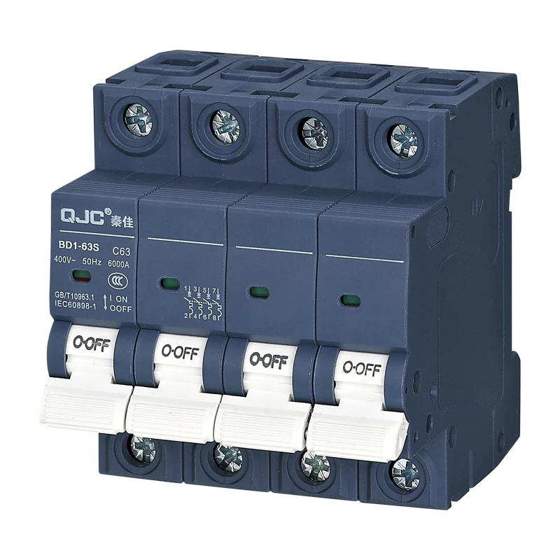 3P mcb с индикатором миниатюрный автоматический выключатель MCB C65 AC 230 В/415