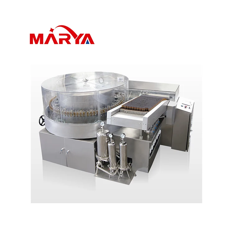 Marya Fully Automatic PLC Control Glass Bottle Oral Liquid Filling Machine with CIP System