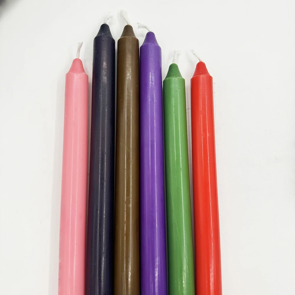 Wholesale Christmas10 Inch Unscented Taper Candles Paraffin Wax candle for home decor wedding dinner table decor