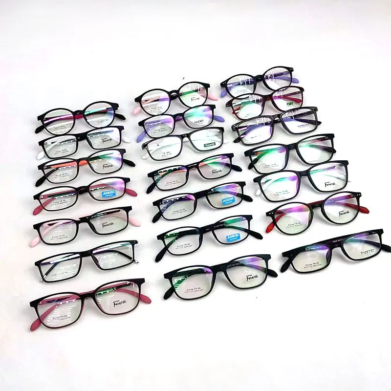 High quality TR90 glasses fashion new spectacle frames male and female student frame mixed colors special price optical frames