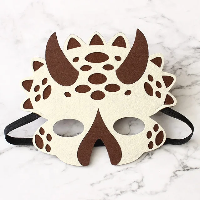Dinosaur Felt Masks for Kids Party Masks Birthday Masquerade Supplies Decorations Halloween Masks