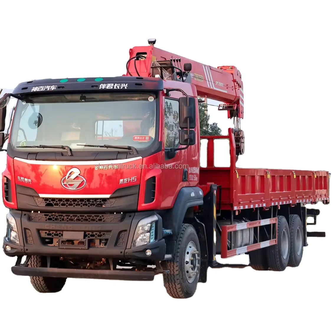 Best Price Palfinger 12Ton 14Ton 16Ton Hydraulic Straight Boom Crane Dongfeng Liuqi 6x4 Cargo Truck with Crane in Russia