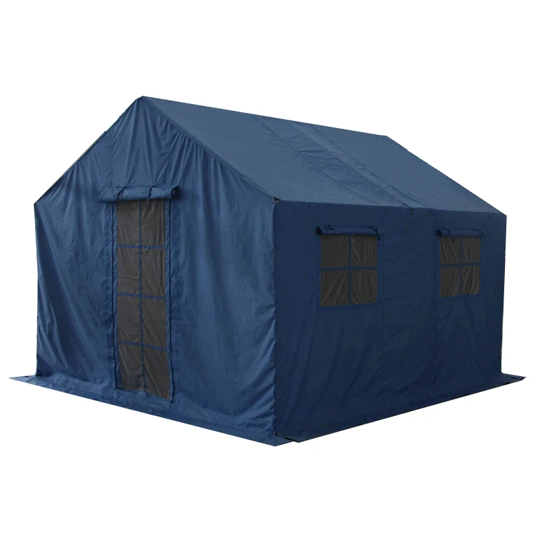 Aosener 12 square meters waterproof canvas tarpaulin tent winter relief tent emergency shelter tent