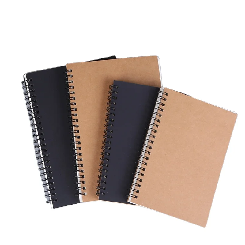 Wholesale Customized Kraft Paper Coil Book A5 Notepad Graffiti Sketch Book Painting Book