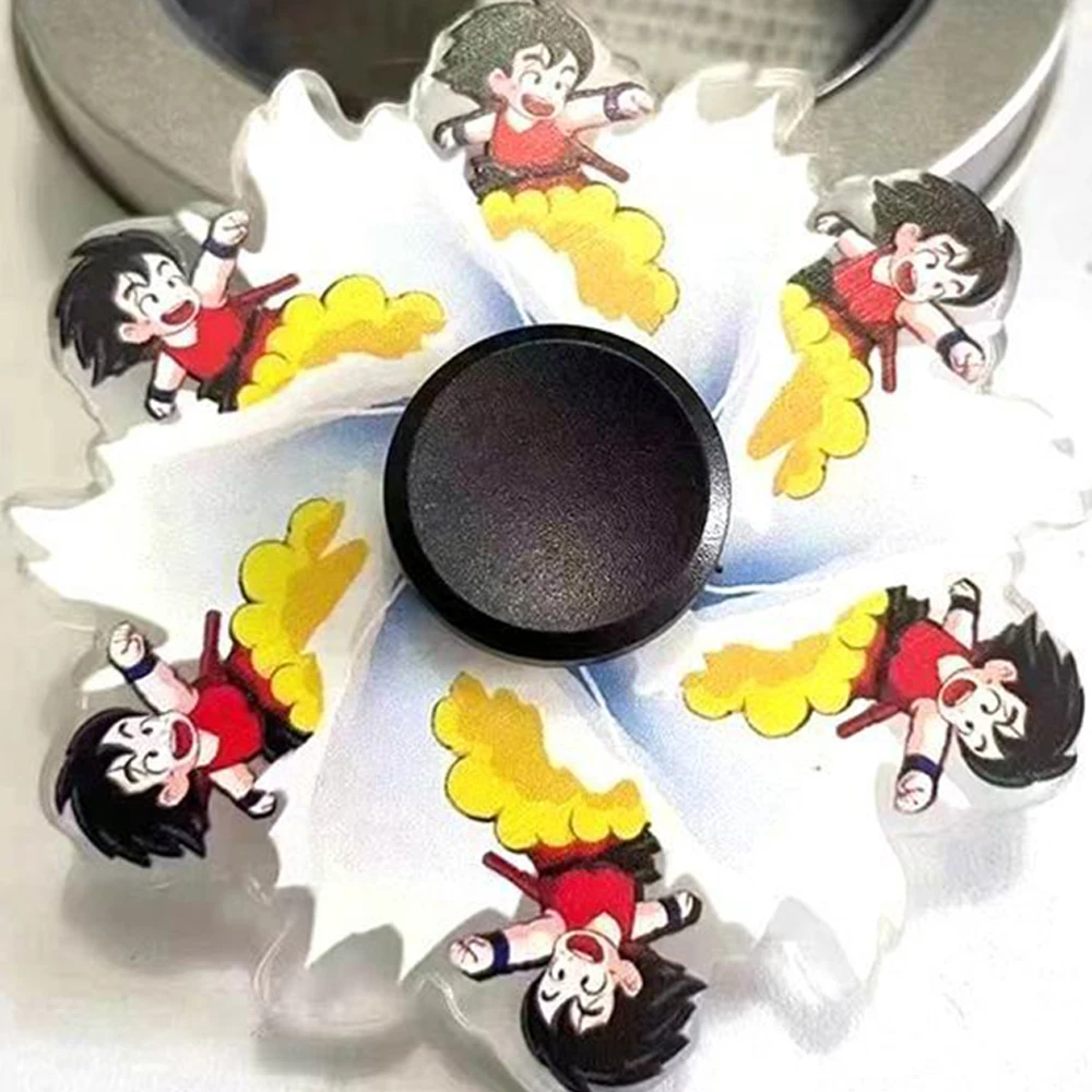 Anime fidget spinner running dynamic fidget spinner office desk classroom anti anxiety gyro stress relief toys gifts