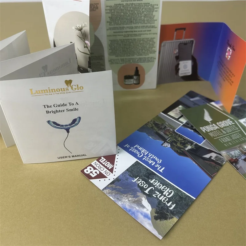 Leaflet printing brush advertising printing single page self-adhesive folding page color page album printing customization