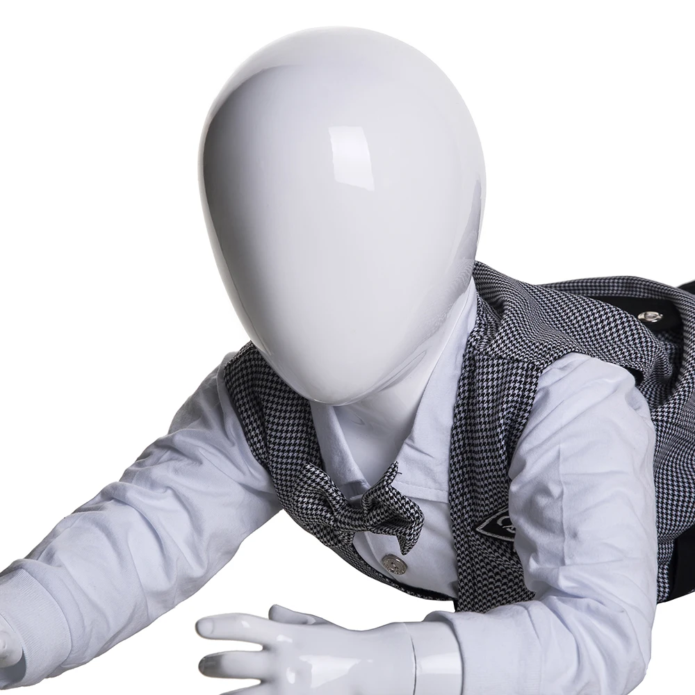 MIU2 Cute baby mannequin with egg head baby on tummy mannequin for display baby cloth mannequins doll for sale