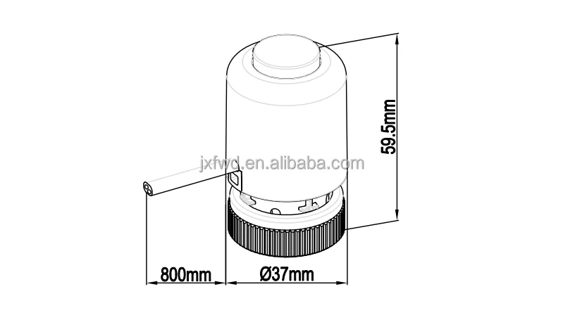 Electric Thermal Actuator for HVAC System and underfloor heating devices