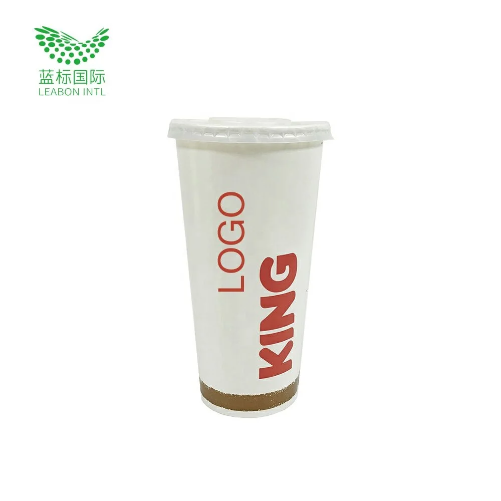 Custom Cold Drink Milktea Hot Chocolate Cappuccino Packaging 210ml 200ml Bio Degradable Disposable Coffee Paper Cups With Sleeve