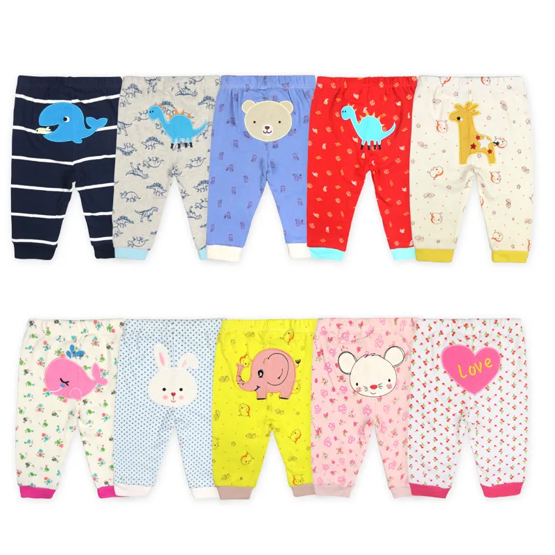 
5 pieces Cartoon cute Leggings baby PP pants 100% cotton 