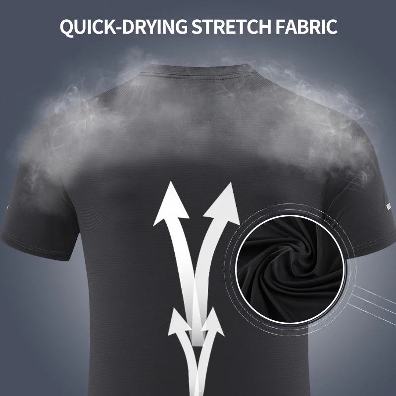 85% polyester 15% spandex print cool t shirt breathable hole ice  fabric business man t shirt
