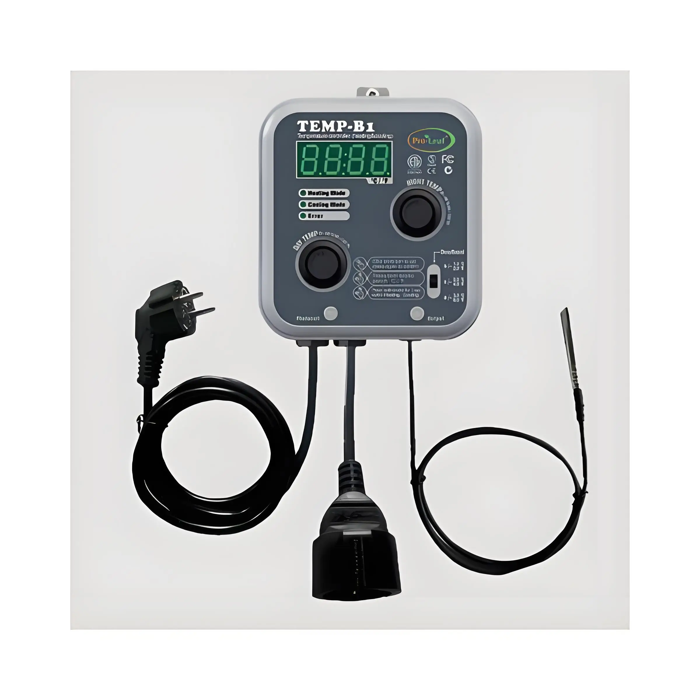 Temperature controller 240V heating and cooling temperature sensor for greenhouse tent indoor agriculture hydroponics growing