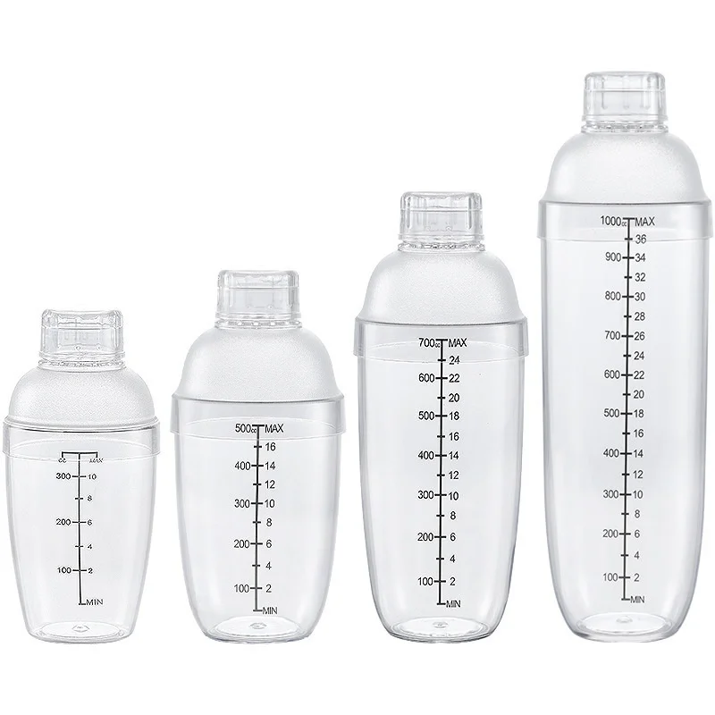 Custom Shaker Plastic Bartender Wine Clear Teapot Holder Wall Cocktail Hand Crank Milk Tea