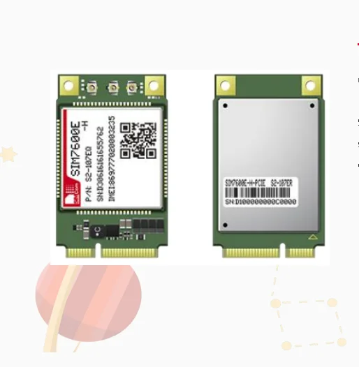 SIMCOM SIM7600 4G CAT-M&NB-IoT Module supports LTE CAT4 with Mini PCIE adapter board SIM7600E-H-PCIE SIM7600G-H-PCIE