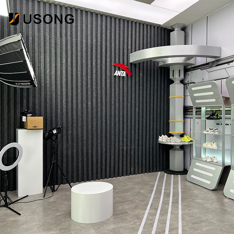 New Design Office 3d Column Polyester Fiber Felt Acoustic Sound Absorbing Panel
