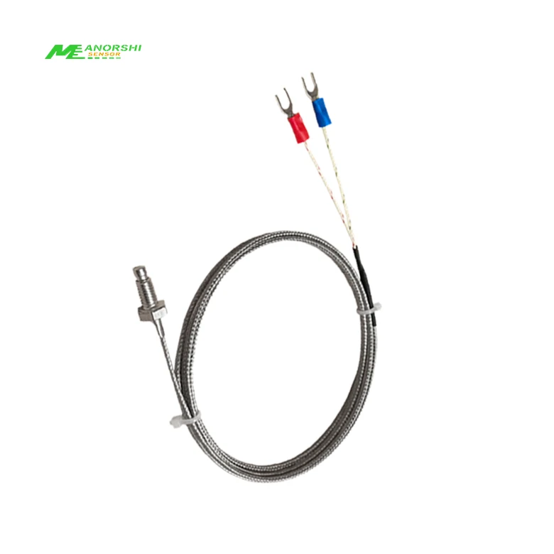 PT100 platinum thermistor temperature sensor thermocouple temperature probe with M6 stainless steel waterproof fixing thread