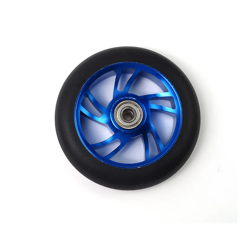 Pu skate park  scooter wheel aluminum kick  11cm wheel 4 inch pro stunt  110mm scooter wheels