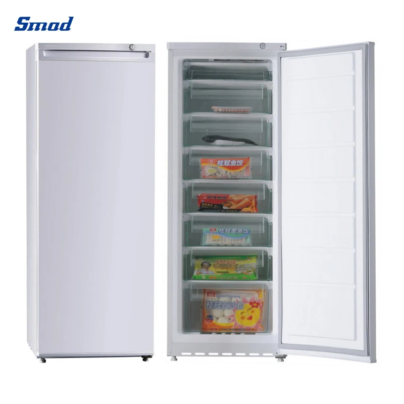 216L Single Door Upright Freezer Vertical Deep Freezers for Home